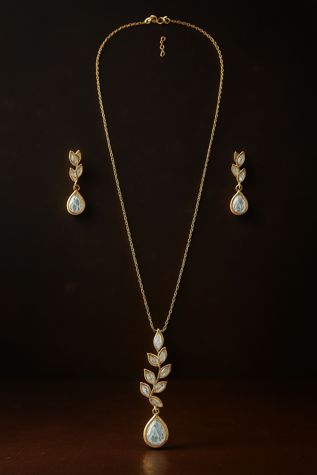 Long Chains with Pendants & Earring