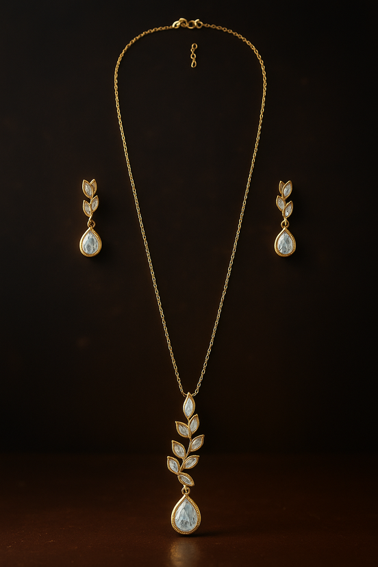 Long Chains with Pendants & Earring